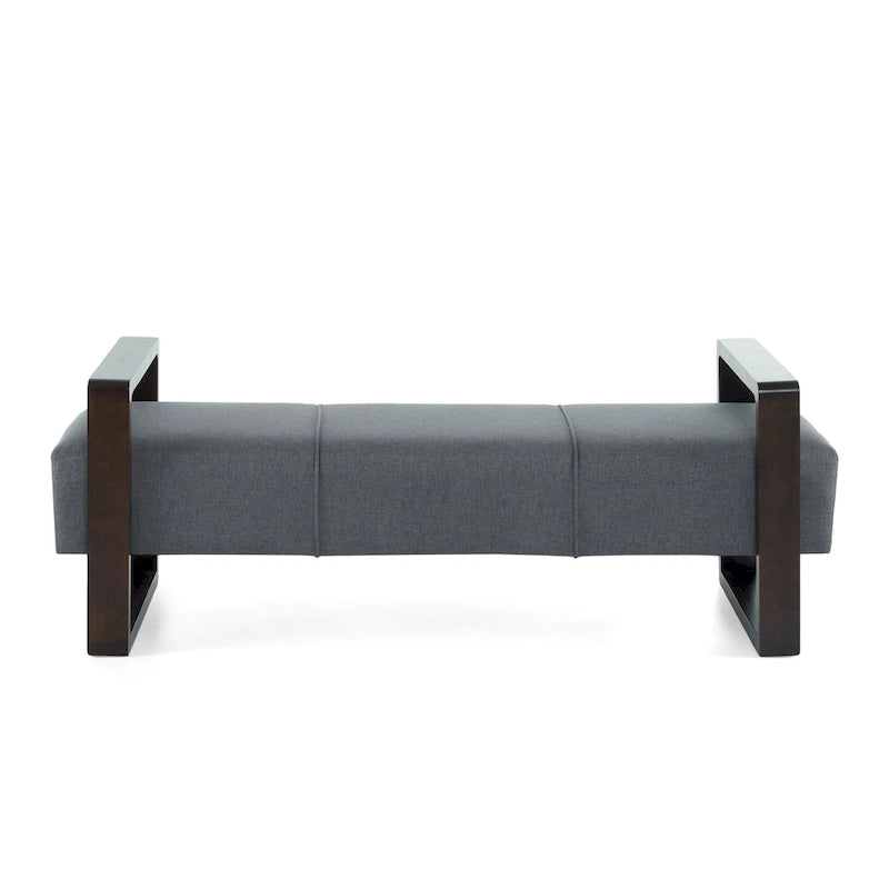 - Banc ottoman moderne rembourré Taylor Long avec design multifonctionnel