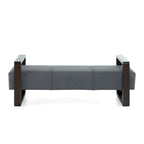 - Banc ottoman moderne rembourré Taylor Long avec design multifonctionnel