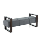 - Banc ottoman moderne rembourré Taylor Long avec design multifonctionnel