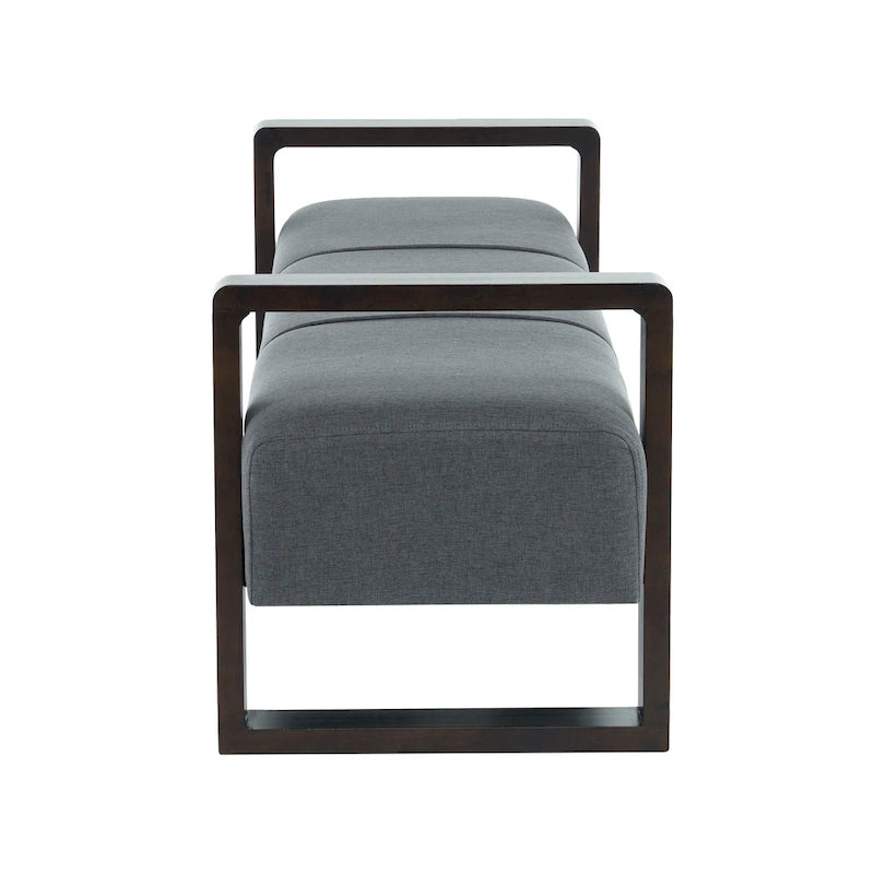- Banc ottoman moderne rembourré Taylor Long avec design multifonctionnel