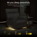 Fauteuil de maternité inclinable, pivotant et coulissant électrique en tissu PR601