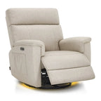 Fauteuil de maternité inclinable, pivotant et coulissant électrique en tissu PR601