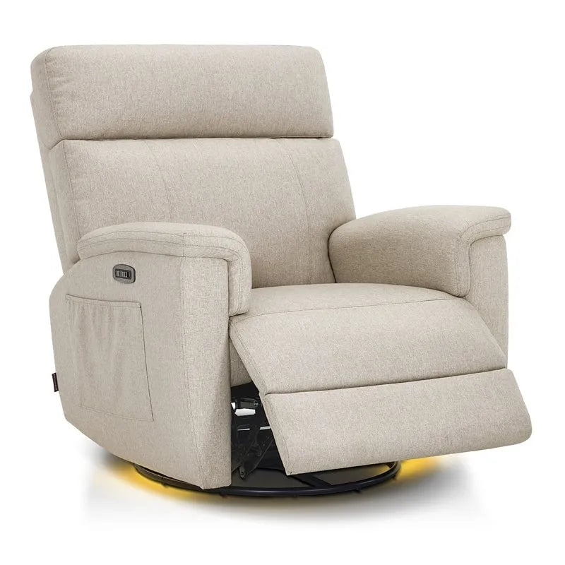 Fauteuil de maternité inclinable, pivotant et coulissant électrique en tissu PR601