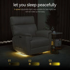 Fauteuil de maternité inclinable, pivotant et coulissant électrique en tissu PR601