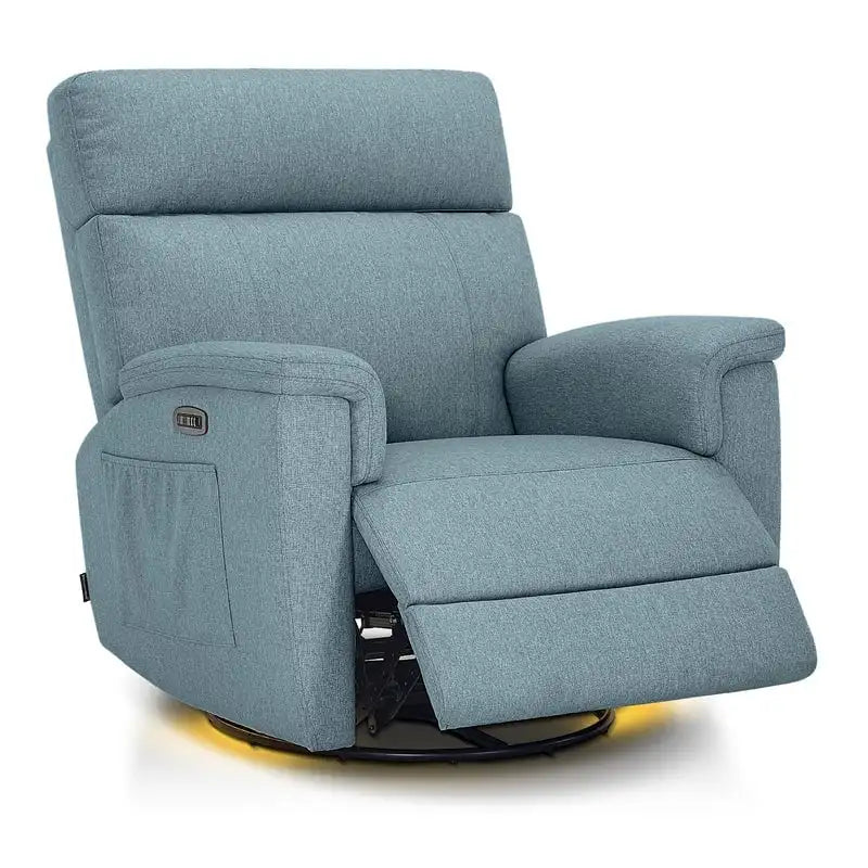 Fauteuil de maternité inclinable, pivotant et coulissant électrique en tissu PR601