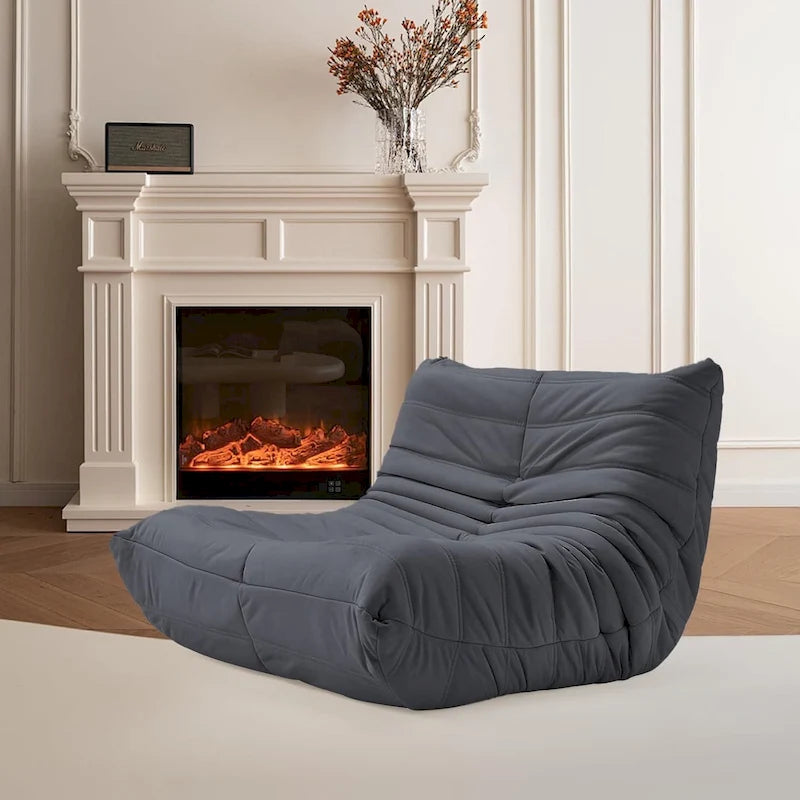 Pouf Canapé Togo - Chaise de Sol en Mousse à Mémoire 28D pour Adultes et Enfants, Fauteuil Léger en Similicuir Disponible en 5 Couleurs