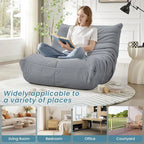 Pouf Canapé Togo - Chaise de Sol en Mousse à Mémoire 28D pour Adultes et Enfants, Fauteuil Léger en Similicuir Disponible en 5 Couleurs