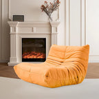 Pouf Canapé Togo - Chaise de Sol en Mousse à Mémoire 28D pour Adultes et Enfants, Fauteuil Léger en Similicuir Disponible en 5 Couleurs