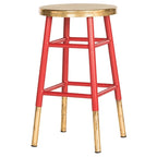 Tabouret de comptoir Céline 24 pouces marine/or - 13,5 x 13,5 x 24 - 14lx14px24h
