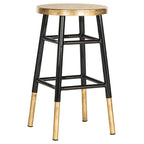 Tabouret de comptoir Céline 24 pouces marine/or - 13,5 x 13,5 x 24 - 14lx14px24h