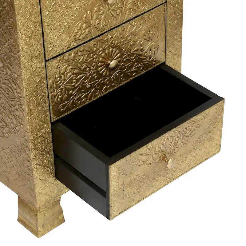 Upson Handcrafted Boho 3 Drawer Nightstand by  