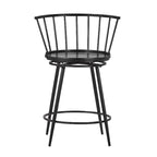 Tabourets de comptoir pivotants à dossier bas Olix Windsor (lot de 2) par