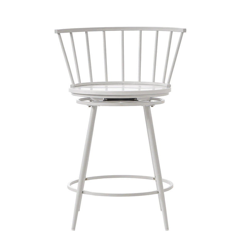 Tabourets de comptoir pivotants à dossier bas Olix Windsor (lot de 2) par