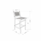 Tabouret en rotin Balka