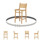 Tabouret en rotin Balka