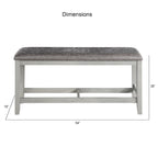 Banc de salle à manger hauteur comptoir Steve Silver Hasbrook