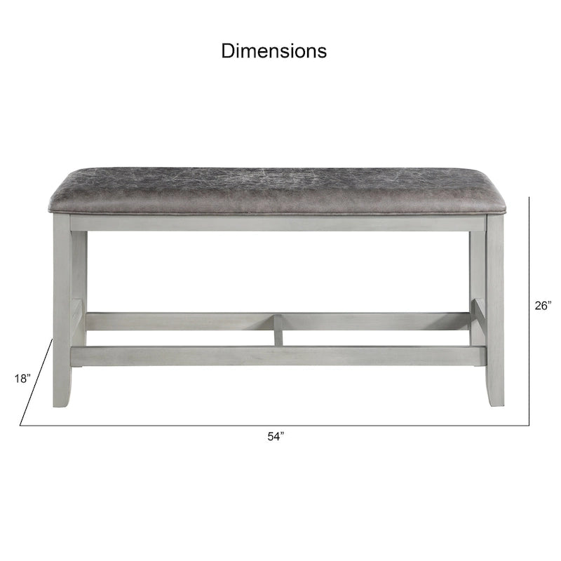 Banc de salle à manger hauteur comptoir Steve Silver Hasbrook