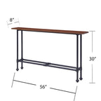 Console Northrup noir/espresso