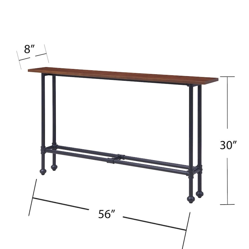 Console Northrup noir/espresso