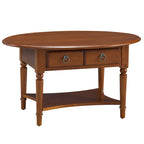 Table basse ovale Churn Creek avec étagère