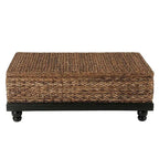 Table de rangement en abaca tressé naturel par East at Main