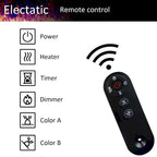 Cheminée électrique d'ambiance et meuble TV durable à faible consommation d'énergie