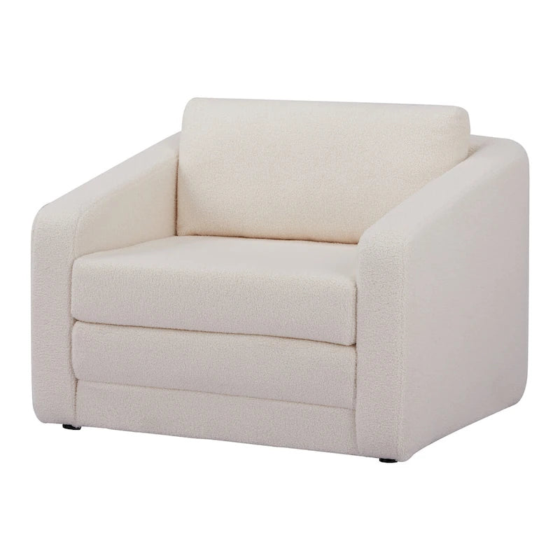 Fauteuil-lit convertible en Sherpa