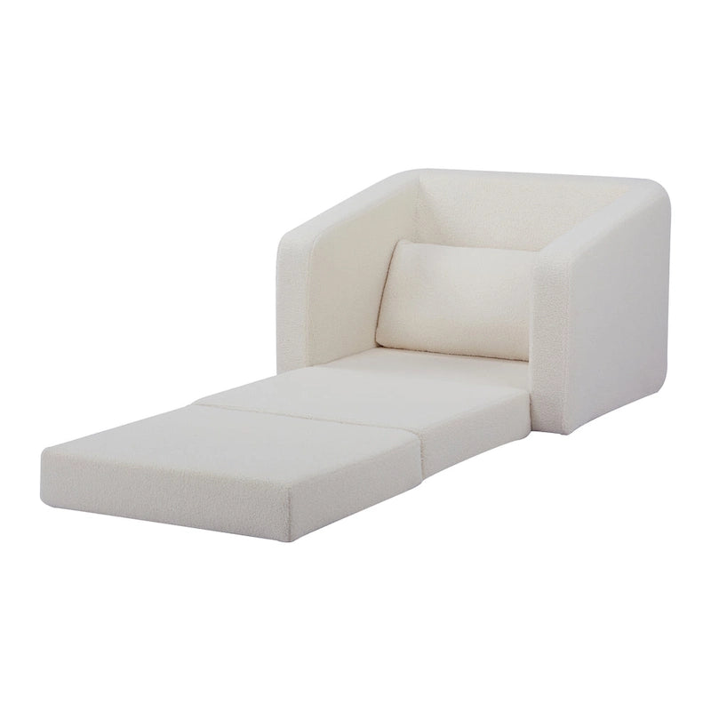 Fauteuil-lit convertible en Sherpa