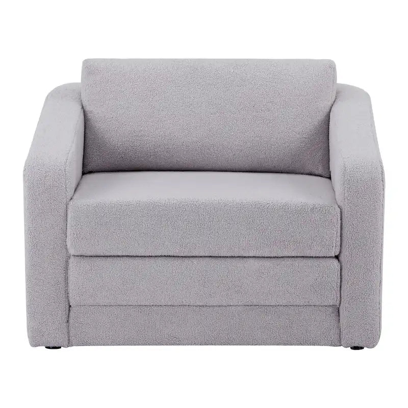 Fauteuil-lit convertible en Sherpa
