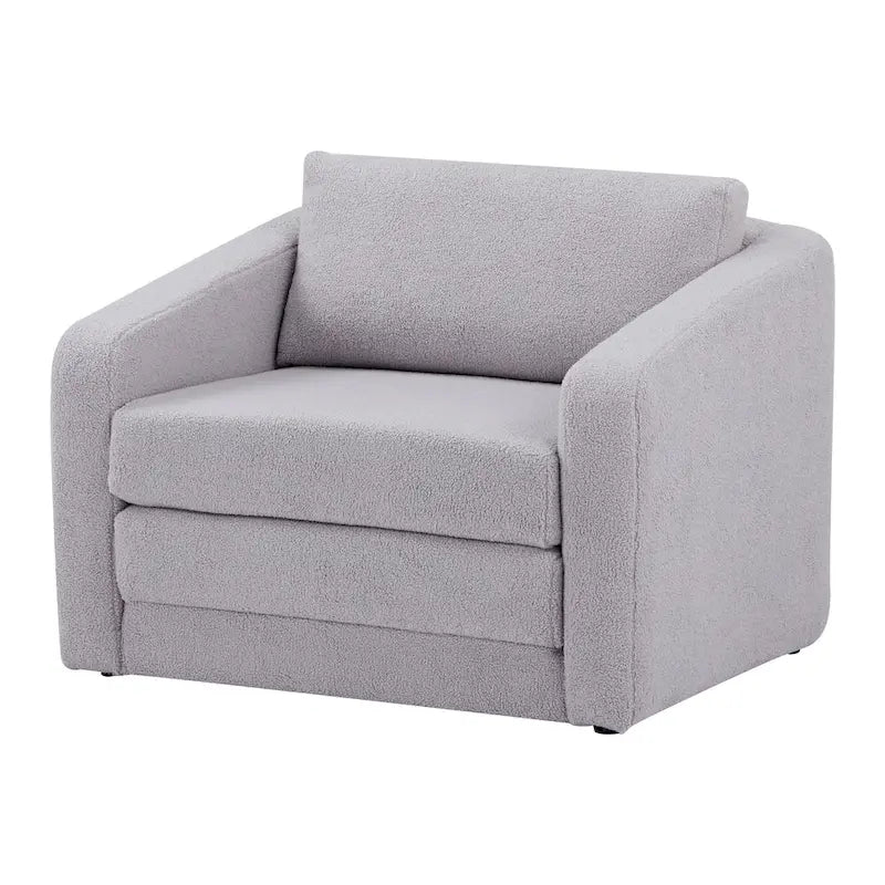 Fauteuil-lit convertible en Sherpa