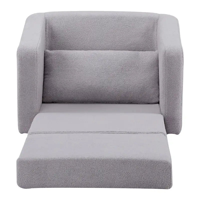 Fauteuil-lit convertible en Sherpa