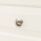 Garde-robe/Armoire/Placard familial de 70,9H avec portes miroir laque blanche