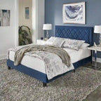 Dartington Velvet Fabric Platform Bed by  