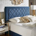 Lit plateforme en tissu velours Dartington par