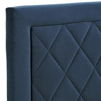 Lit plateforme en tissu velours Dartington par