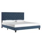 Lit plateforme en tissu velours Dartington par
