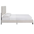 Lit plateforme en tissu velours Dartington par