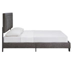 Lit plateforme en tissu velours Dartington par