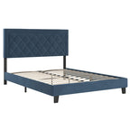 Lit plateforme en tissu velours Dartington par