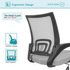Chaise de bureau Chaise de bureau en maille Chaise d'ordinateur avec accoudoir