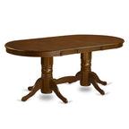   Vancouver Dining Table - an Oval kitchen Table Top & Double Pedestal Base(Finish Options)