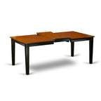Ensemble de salle à manger - une table de salle à manger rectangulaire et des chaises de cuisine, noir et cerisier (option de pièces)