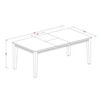 Ensemble de salle à manger - une table de salle à manger rectangulaire et des chaises de cuisine, noir et cerisier (option de pièces)