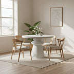 Lupita White 42 Round Dinette Table