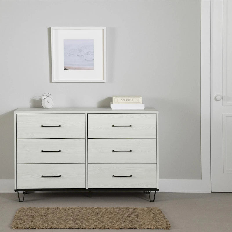Commode double à 6 tiroirs Arlen