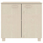 Bahut/buffet de salon/cuisine en pin massif - 33,5x13,8x31,5 cm