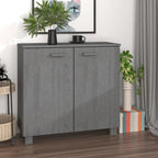 Bahut/buffet de salon/cuisine en pin massif - 33,5x13,8x31,5 cm