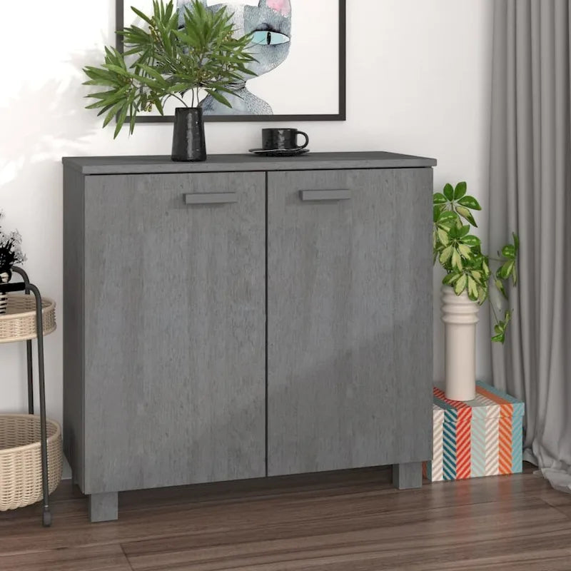 Bahut/buffet de salon/cuisine en pin massif - 33,5x13,8x31,5 cm