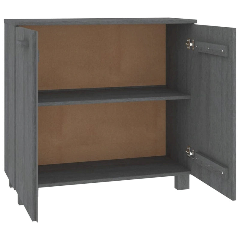 Bahut/buffet de salon/cuisine en pin massif - 33,5x13,8x31,5 cm