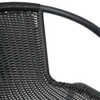 Tabourets de bar en rotin pour l'intérieur et l'extérieur, lot de 2